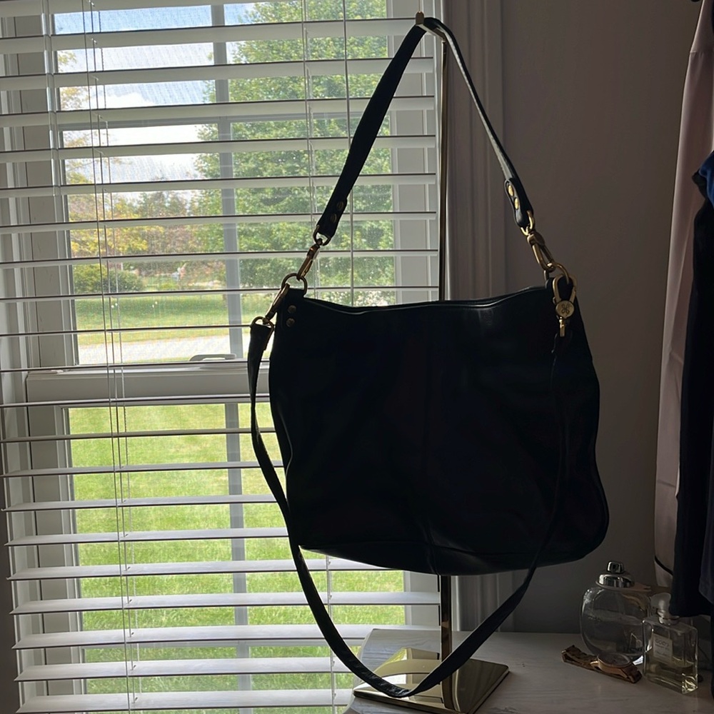 Black Hobo ladies bag soft leather
